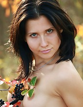 Small breasted perfectly shaved brunette girl